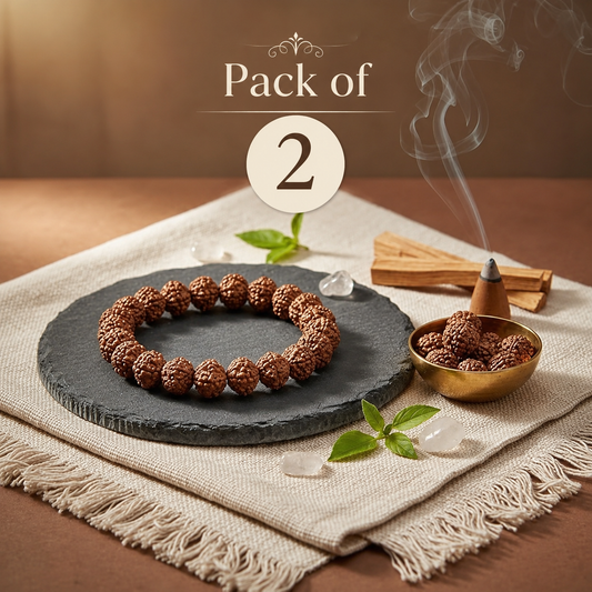 Sacred Rudraksha Bracelet  Pack of 2