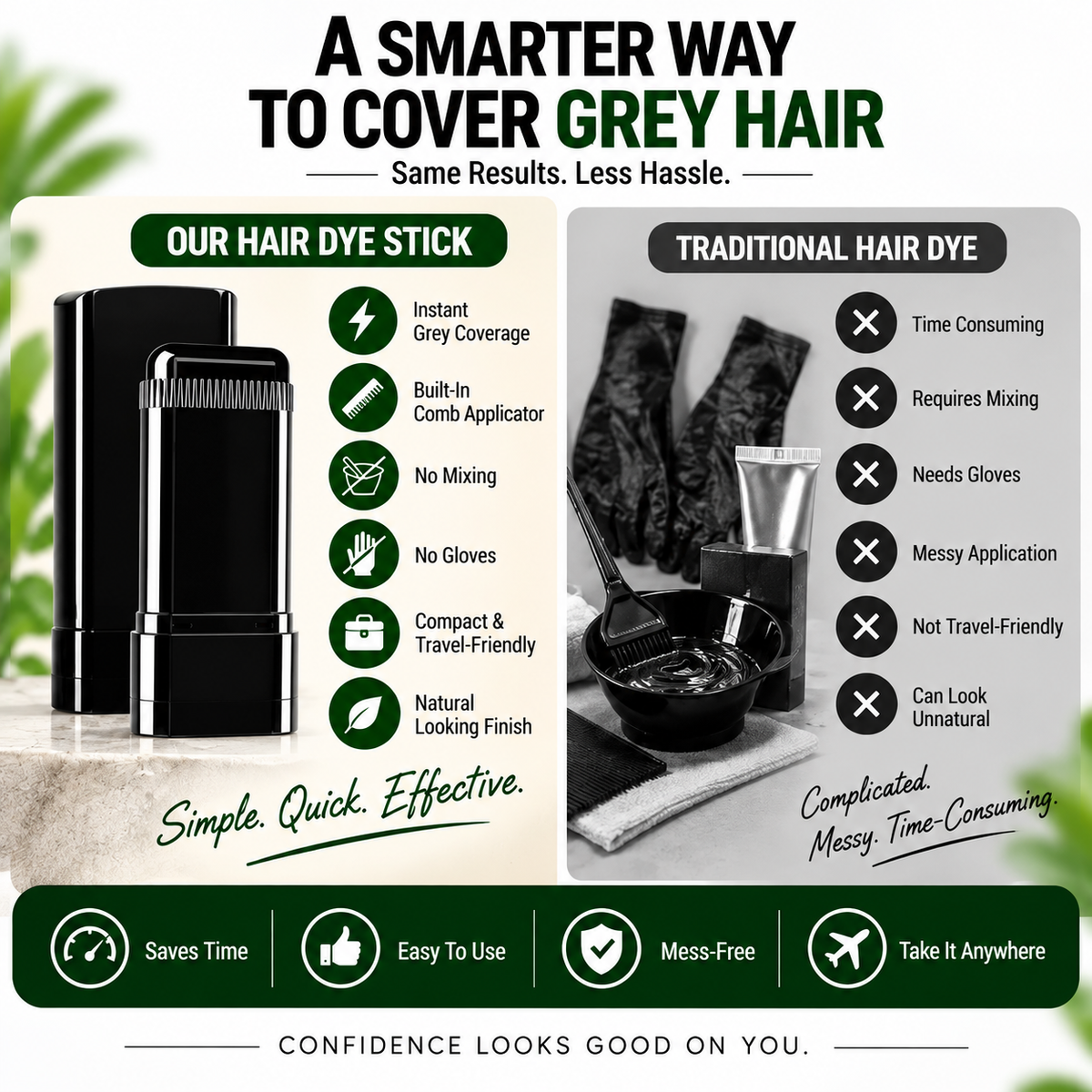 Instant Root Touch-Up Comb Stick