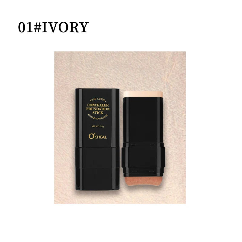 O'cheal Two In One Concealer Foundation Stick Facial Matte Waterproof Bronzer Contouring Face Coverage Moisturizing Makeup Cream