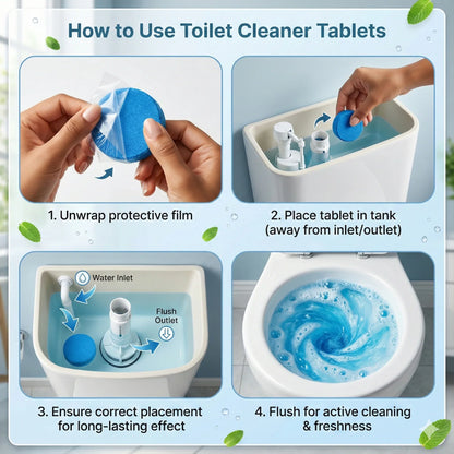 Toilet Cleaning Tablet Toilet Deodorizer Bathroom Cleaner Tablet