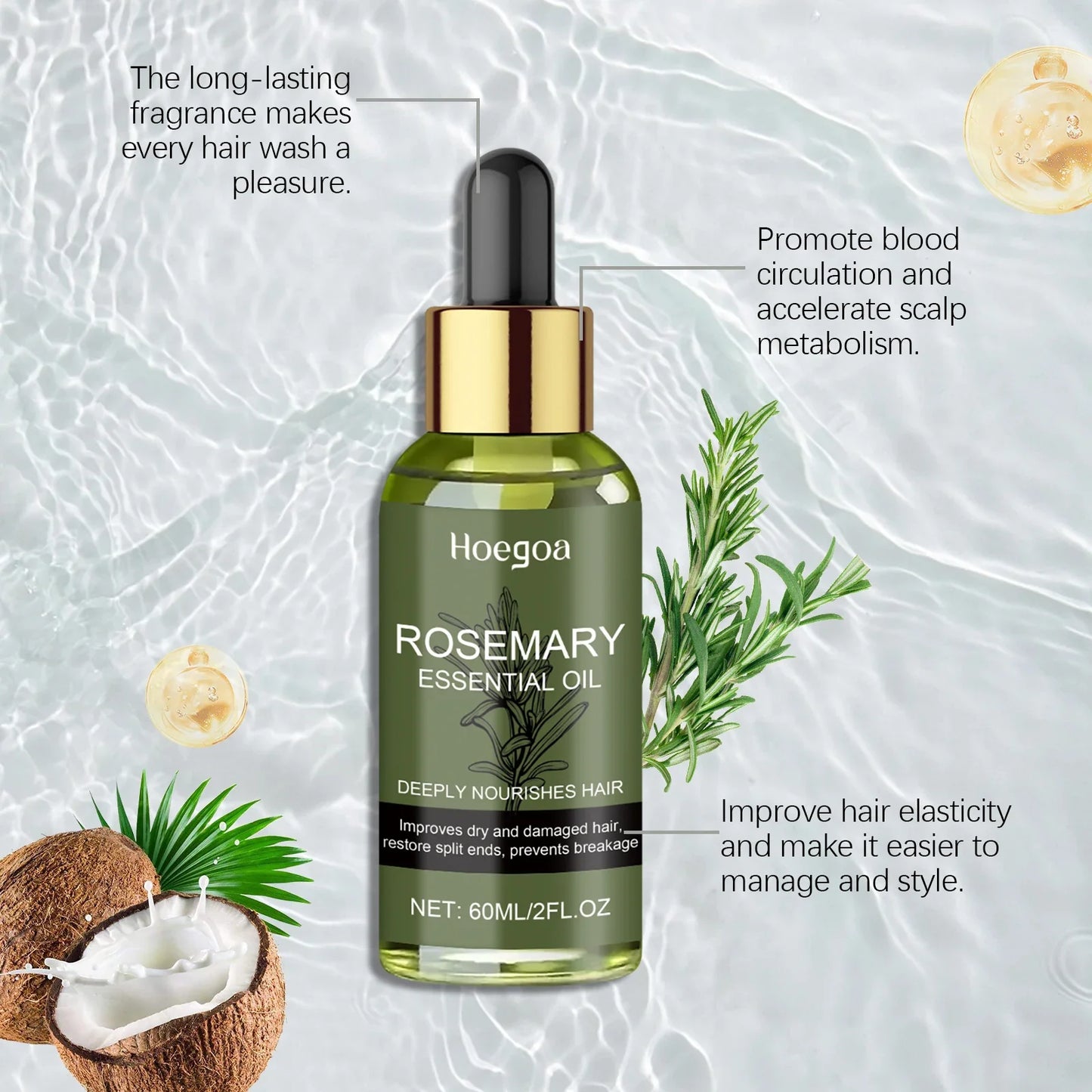 Rosemary Hair Oil Essential Strengthening Nourishing