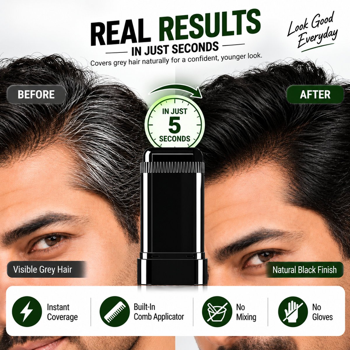 Instant Root Touch-Up Comb Stick